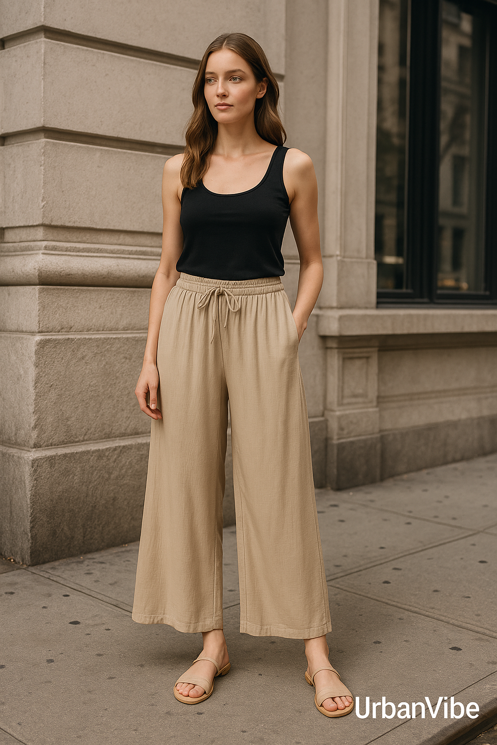 UrbanVibe Palazzo Hose – Luftig leichte Viskose
