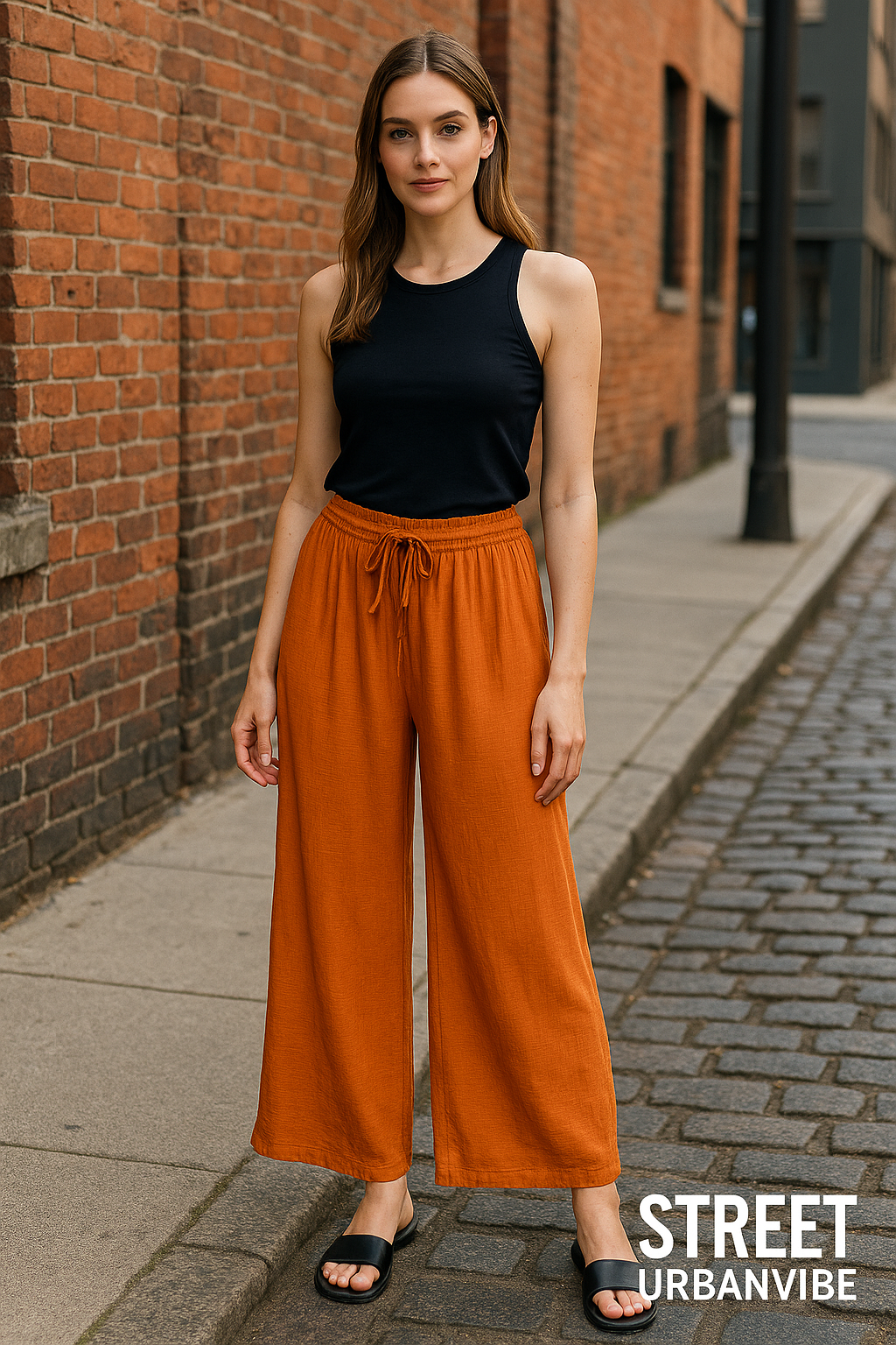 UrbanVibe Palazzo Hose – Luftig leichte Viskose
