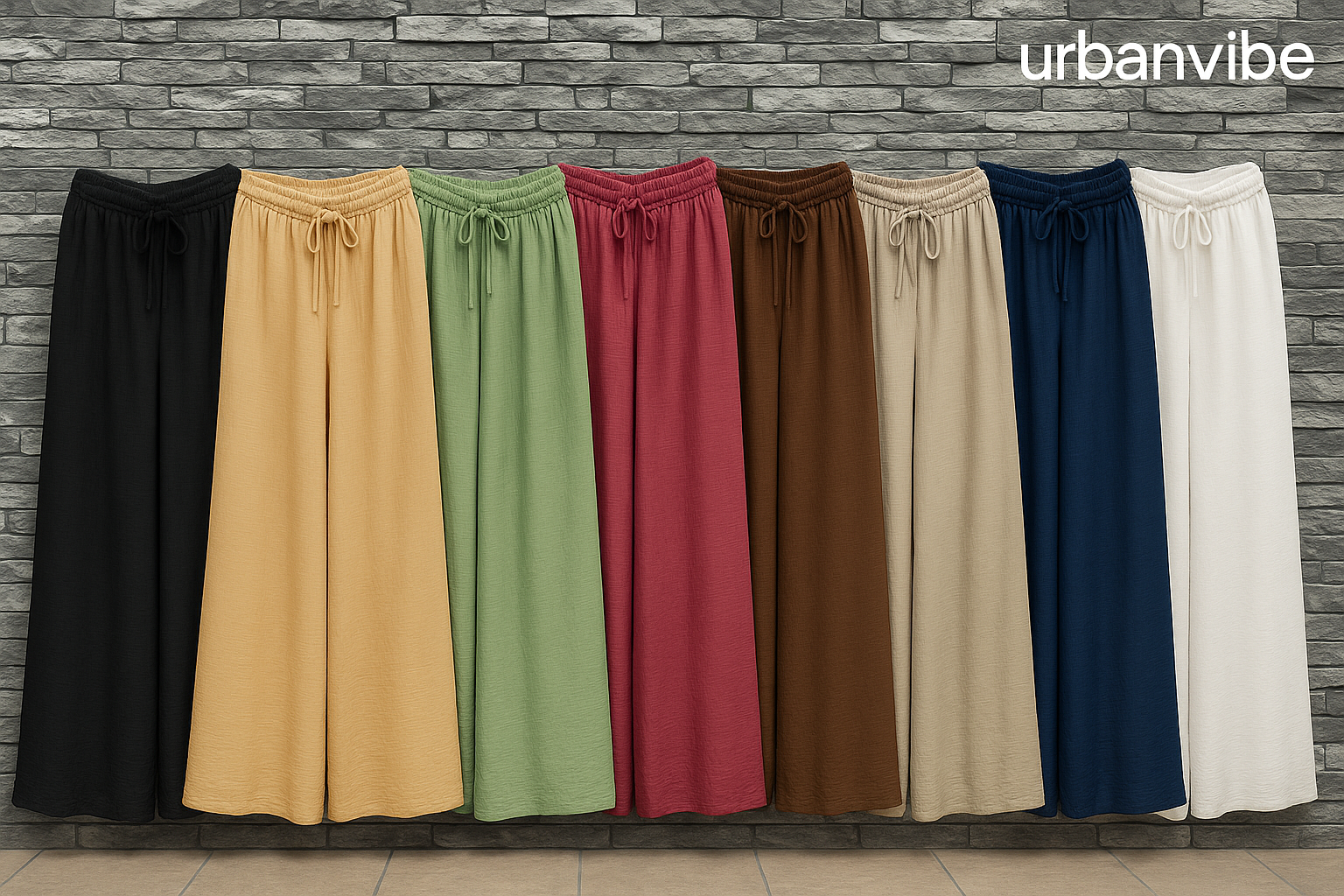 UrbanVibe Palazzo Hose – Luftig leichte Viskose